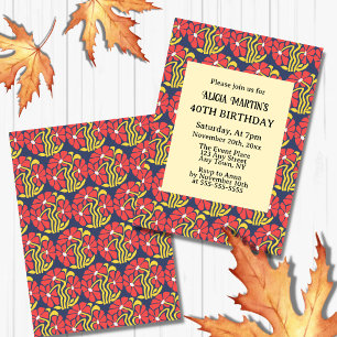 Retro Funky Groovy Trippy Daisy Floral Geburtstag Einladung