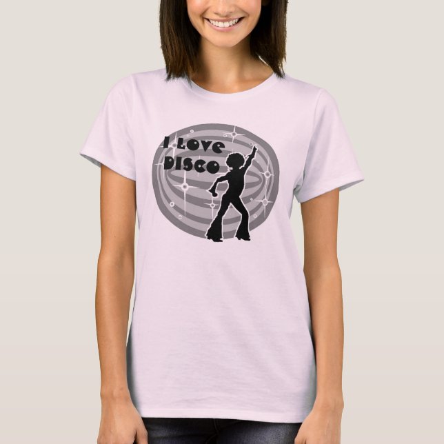 Retro FUNKY Hippie Dance Party der 70er Jahre DISC T-Shirt (Vorderseite)