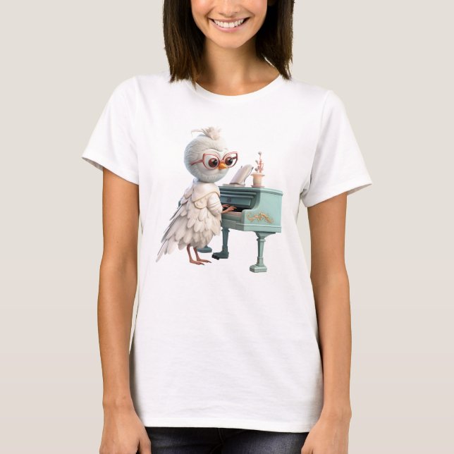Retro Funky Piano Rocker T-Shirt (Vorderseite)