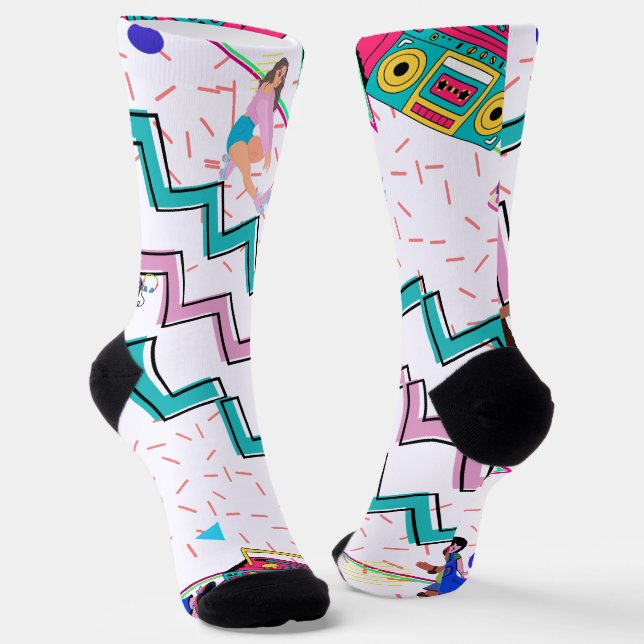 Retro Funky  Socken (Gewinkelt)