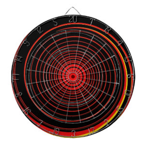 retro funky Wirbel abstrakt Dartscheibe