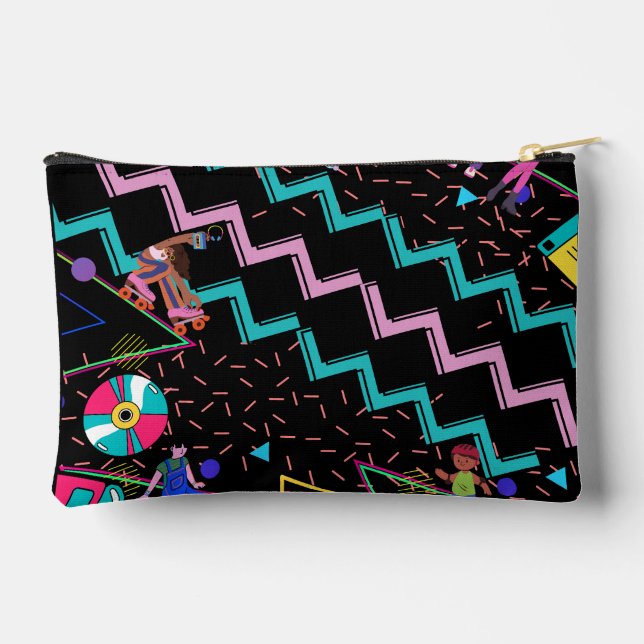 Retro Funky  Zubehörtasche (Rückseite)