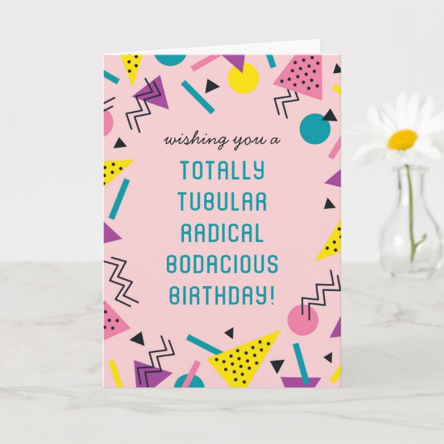 Retro Funny 80er Slang Birthday Card Karte (Kleine Pflanze)