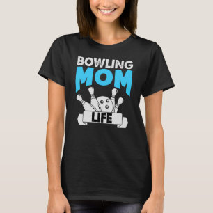 Retro Funny Bowling Mama Leben Muttertag Frauen T-Shirt