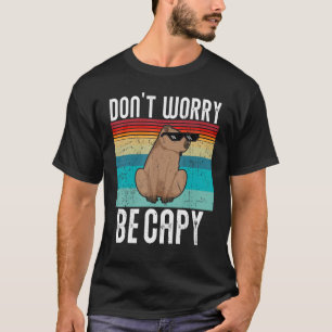 Retro Funny Capybara machen Sie sich keine Sorgen T-Shirt