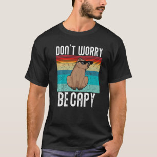 Retro Funny Capybara machen Sie sich keine Sorgen T-Shirt