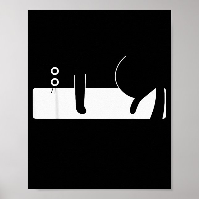 Retro Funny Cat Graphic For Men Women Kids  Poster (Vorne)