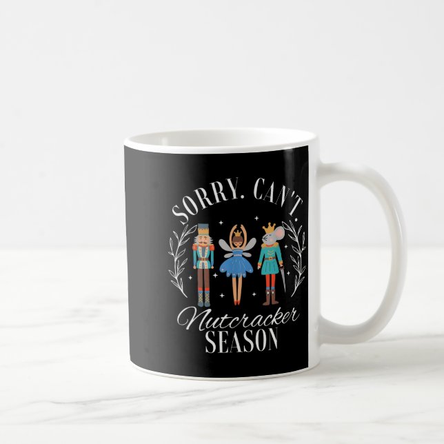 Retro Funny Christmas Holiday Sorry Can't Nutcrack Kaffeetasse (Rechts)