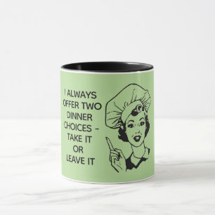Retro Funny Dinner Choice Tasse