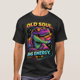 Retro Funny Dino Personality Graphic Tee