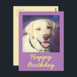 Retro Funny Dog und Happy Birthday Postcard Postkarte<br><div class="desc">Es ist der Retro Funny Dog und Happy Birthday Postcard. Der niedliche Retrivenwinker ist schön. Sie können Ihre Nachrichten einfügen. Das wird deinen Freund zum Lachen bringen. Das wird ein bedeutendes Geschenk und macht Ihren Freund zum Lachen. Überbringen Sie herzlichen Glückwunsch jetzt und Seien Sie einer der wenigen.</div>