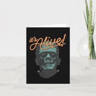 Retro Funny It's Alive Frankenstein Monster Spooky Karte