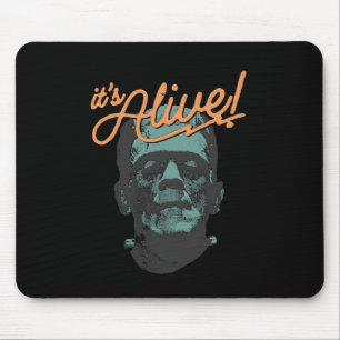 Retro Funny It's Alive Frankenstein Monster Spooky Mousepad