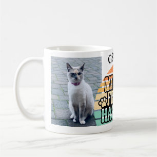 Retro Funny mein bester Freund hat Paws Pet 2 Foto Kaffeetasse