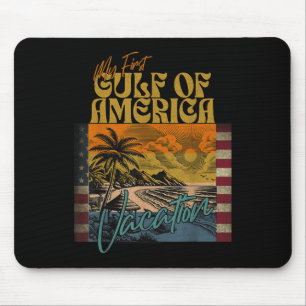 Retro Funny mein erster Golf von Amerika Urlaub Mousepad