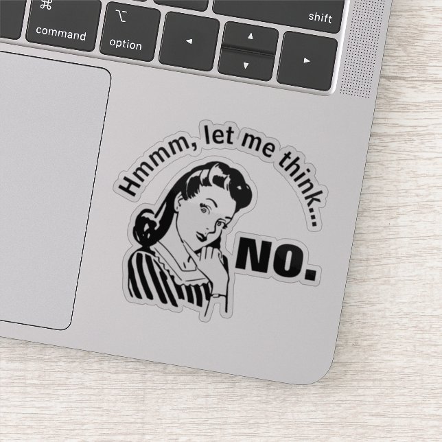 Retro Funny No Sticker (Detail)