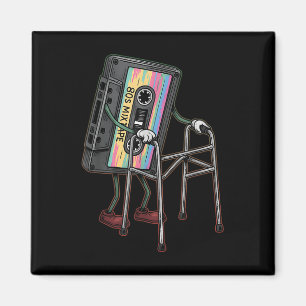 Retro Funny Old Cette Tape Walker Vergiss nie Flo Magnet