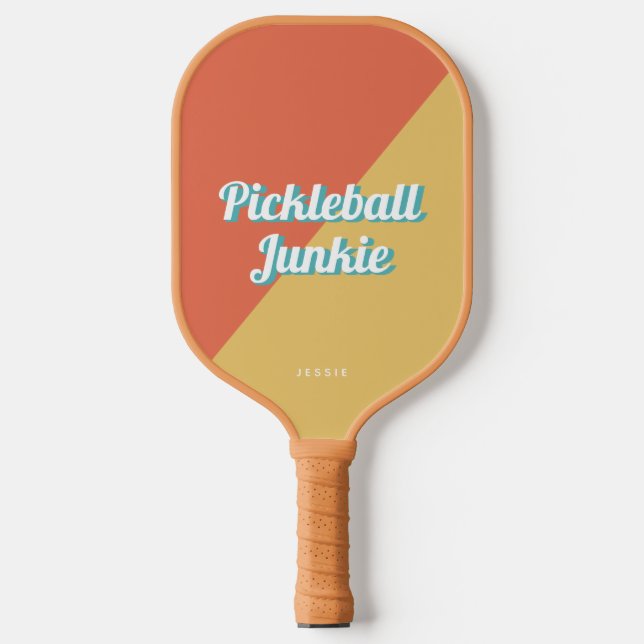 Retro Funny Personalisiert Pickleball Paddel Pickleball Schläger (Vorderseite)