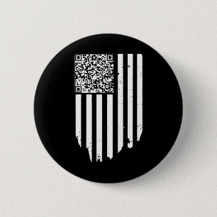 Retro Funny Qr Trump Tanzcode Button