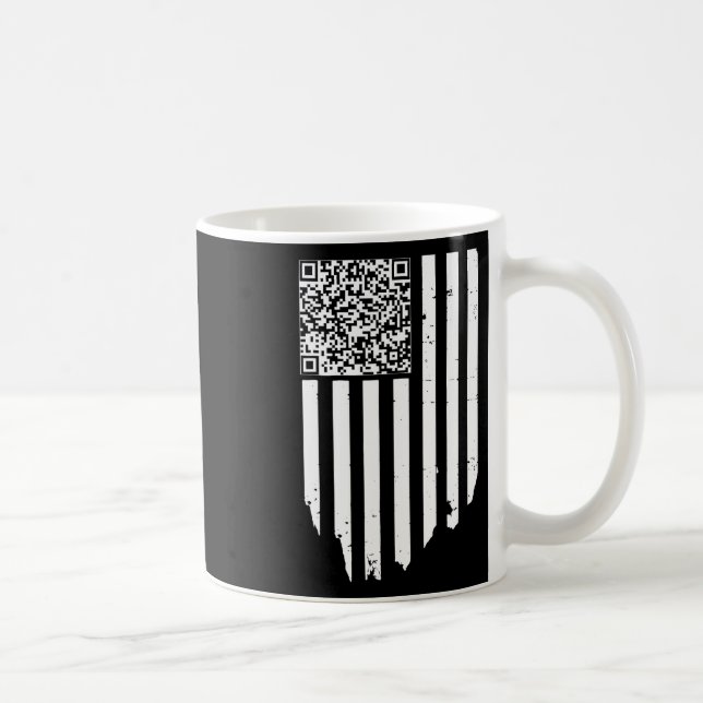 Retro Funny Qr Trump Tanzcode Kaffeetasse (Rechts)