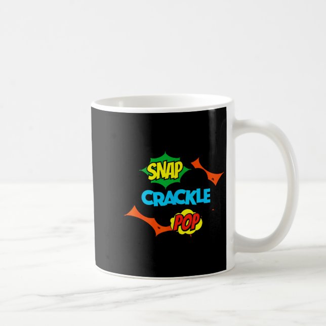 Retro Funny Snap Crackle P Quote Relax Meme Game  Kaffeetasse (Rechts)
