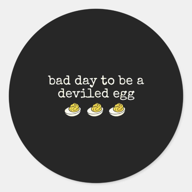 Retro Funny Thanksgiving Dinner Bad Day To Be A De Runder Aufkleber (Vorderseite)