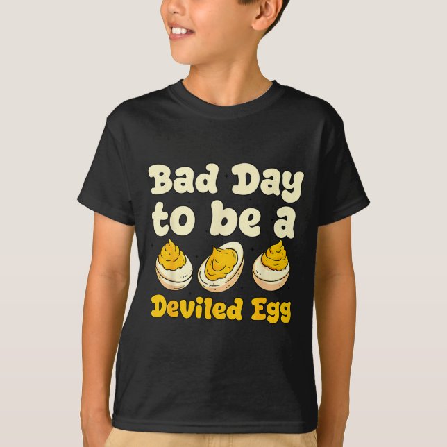 Retro Funny Thanksgiving Dinner Bad Day To Be A De T-Shirt (Vorderseite)