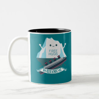 Retro Funny Titanic Iceberg 1912 Cruis Vessel Zweifarbige Tasse