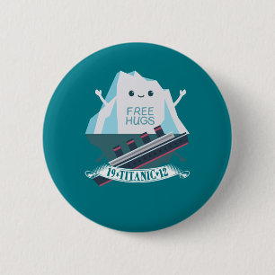 Retro Funny Titanic Iceberg 1912 Kreuzfahrtschiff Button