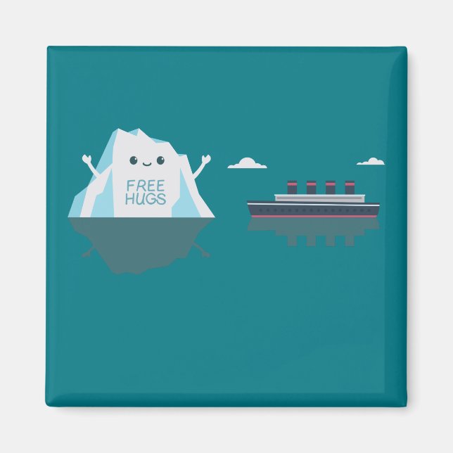 Retro Funny Titanic Iceberg 1912 Kreuzfahrtschiff Magnet (Vorne)