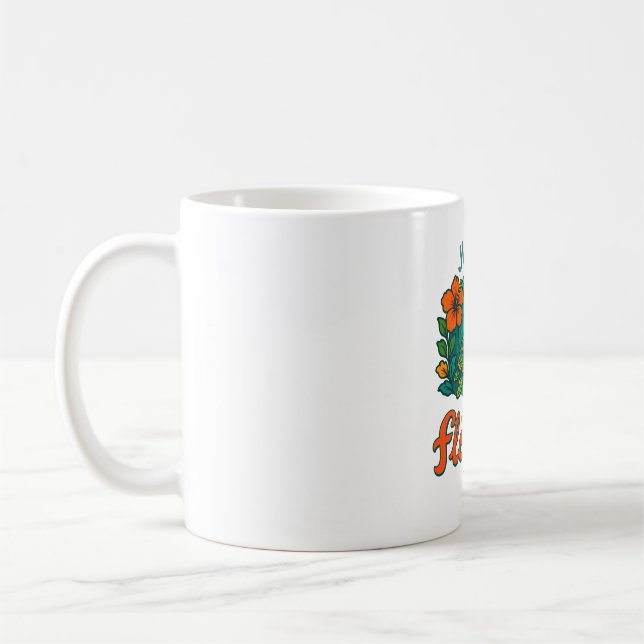Retro Funny Turtle Muschel Yeah ihren Sommer Kaffeetasse (Links)