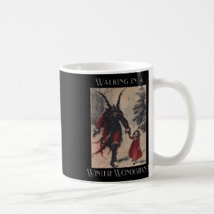 Retro Funny Walking in einem Winter Wunderland Mer Kaffeetasse