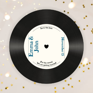 Retro für die Vintage Schallplatte Save The Date