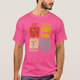 Retro für Gymnast essen Schlafhandständer wiederho T-Shirt