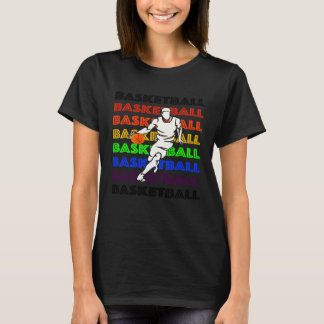 Retro für leidenschaftlichen Basketball T-Shirt