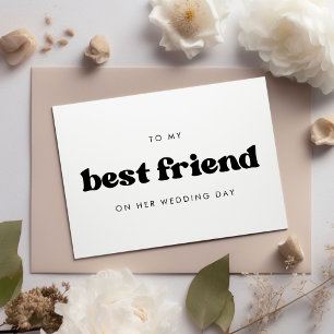 Retro Für meine beste Freundin an ihrem Hochzeitst Einladung
