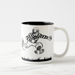 Retro-Fußball-Becher Zweifarbige Tasse