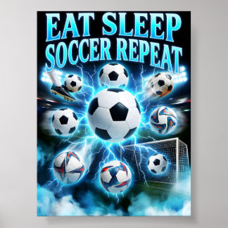Retro-Fußball-Fan-Geschenkposter Poster
