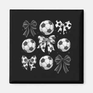 Retro-Fußball-Schale, Spieltag, kokette Fußballmut Magnet