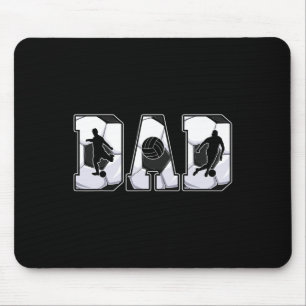 Retro Fußball-Vater Daddy Papa Frohen Vatertag Mir Mousepad