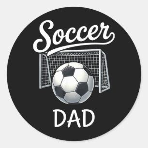 Retro Fußball-Vater passendes Familien-Sport-Spiel Runder Aufkleber