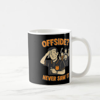 Retro-Fußballfan Abseits Nie Gesehen Grafik  Kaffeetasse