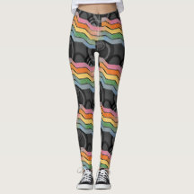 Retro Future Disco Regenbogenstreifen
