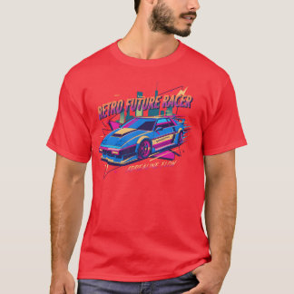 Retro Future Racer Neon Auto vintage Freund T-Shirt