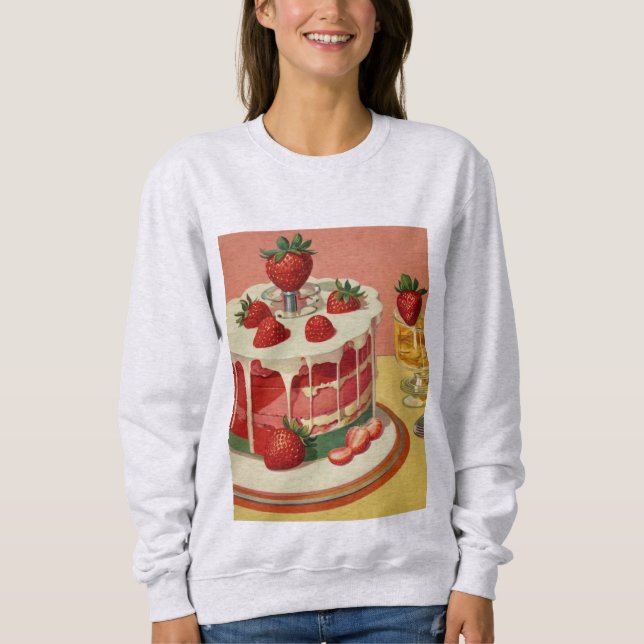 Retro Futuristic cake Sweatshirt (Vorderseite)