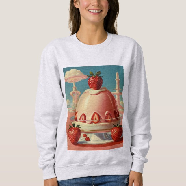 Retro Futuristic cake Sweatshirt (Vorderseite)