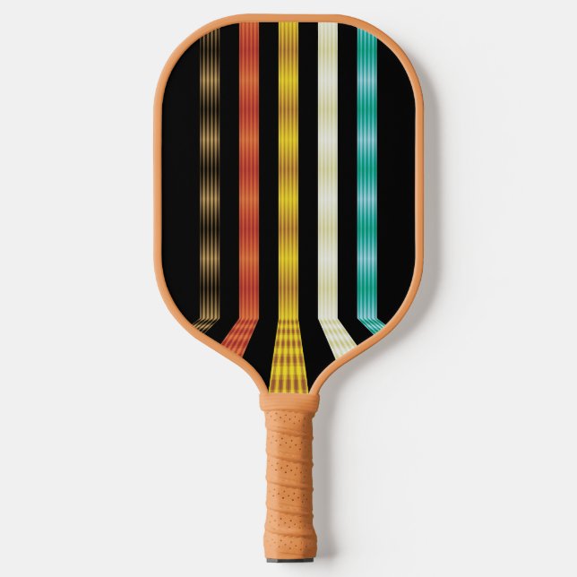 Retro Futuristic Personalisiert Pickleball Schläger (Vorderseite)