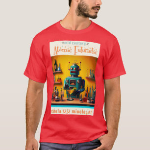 Retro Futuristic Robot ROBIA 12J2 Mixologe T-Shirt
