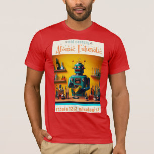Retro Futuristic Robot ROBIA 12J2 Mixologe T-Shirt
