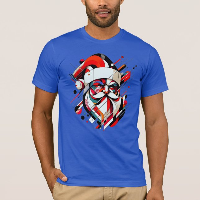 Retro-Futuristic Santa T-Shirt (Vorderseite)